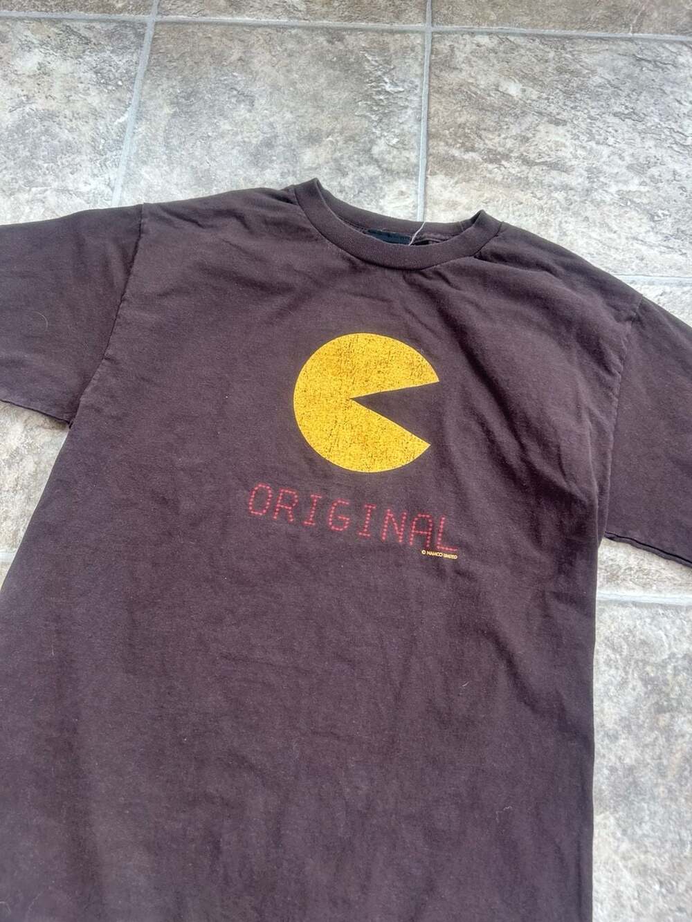 Vintage 90s Pac-Man Namco Original Graphic T-Shirt Giant Tag